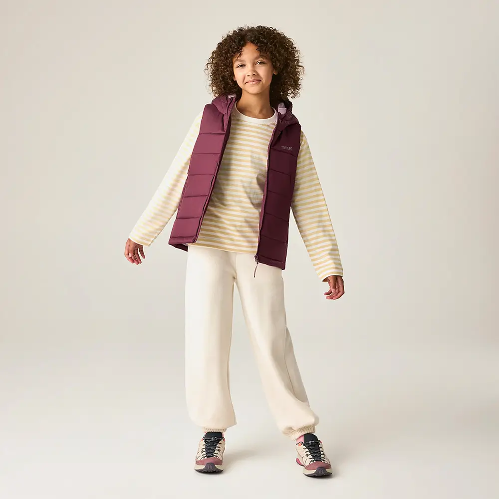Regatta kind mit Kinderweste Lofthouse lila – Vorderansicht