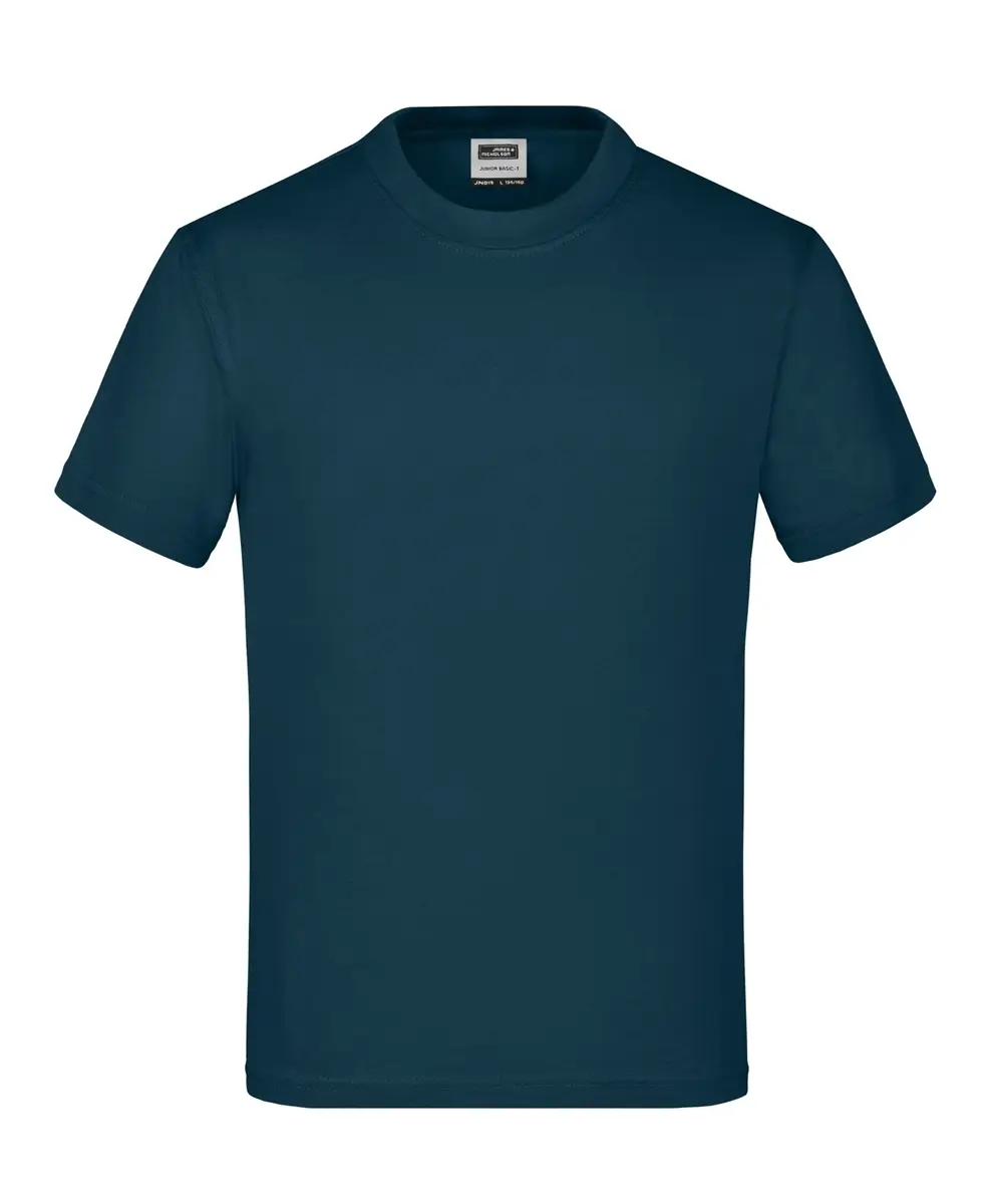 Kinder T-Shirt Junior Basic-T pertrol ansicht vorne