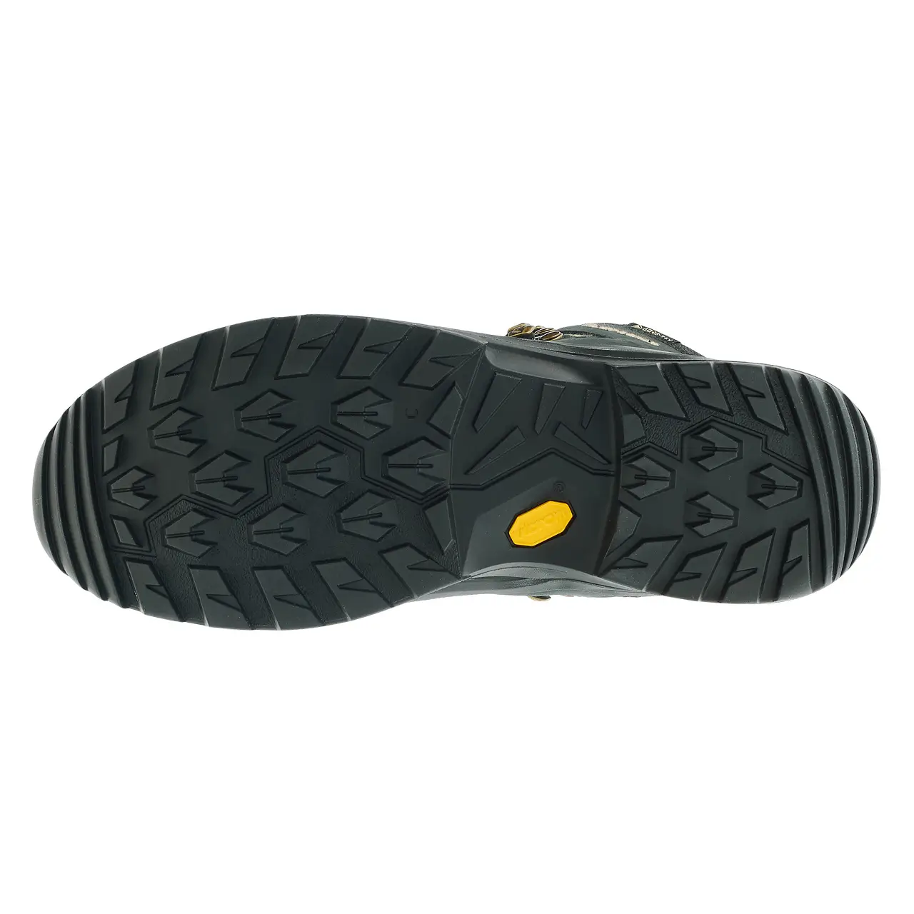 LOWA Renegade EVO GTX MID Ws Damen Wanderschuhe schwarz mit Champagner-Akzenten, VIBRAM Sohlenprofil
