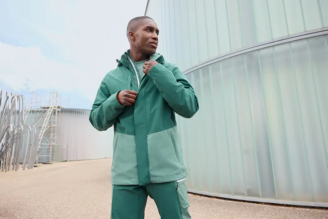 Daiber Hardshell Regenjacke JN1878 Herren Lifestyle in Grün