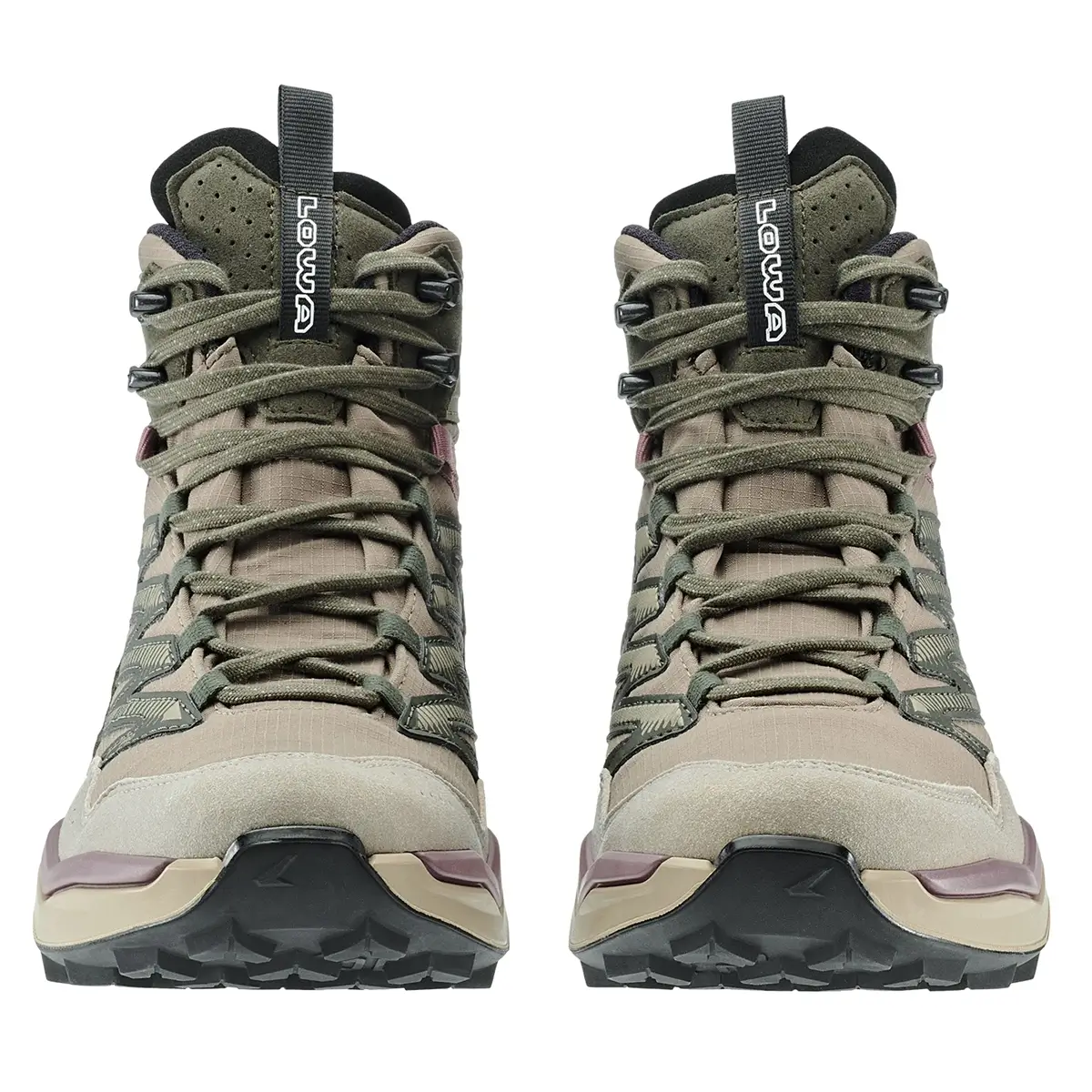 Lowa Damenschuh Maddox Pro GTX Mid Ws desert-altrosa vorne 3216204940