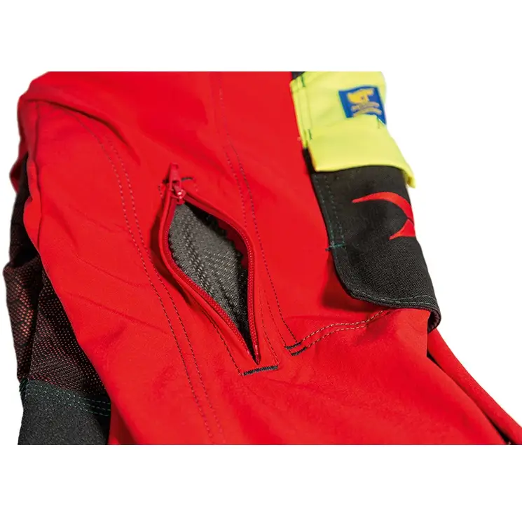 Schnittschutzhose Gladiator Extreme Detail Belütungs Zipper