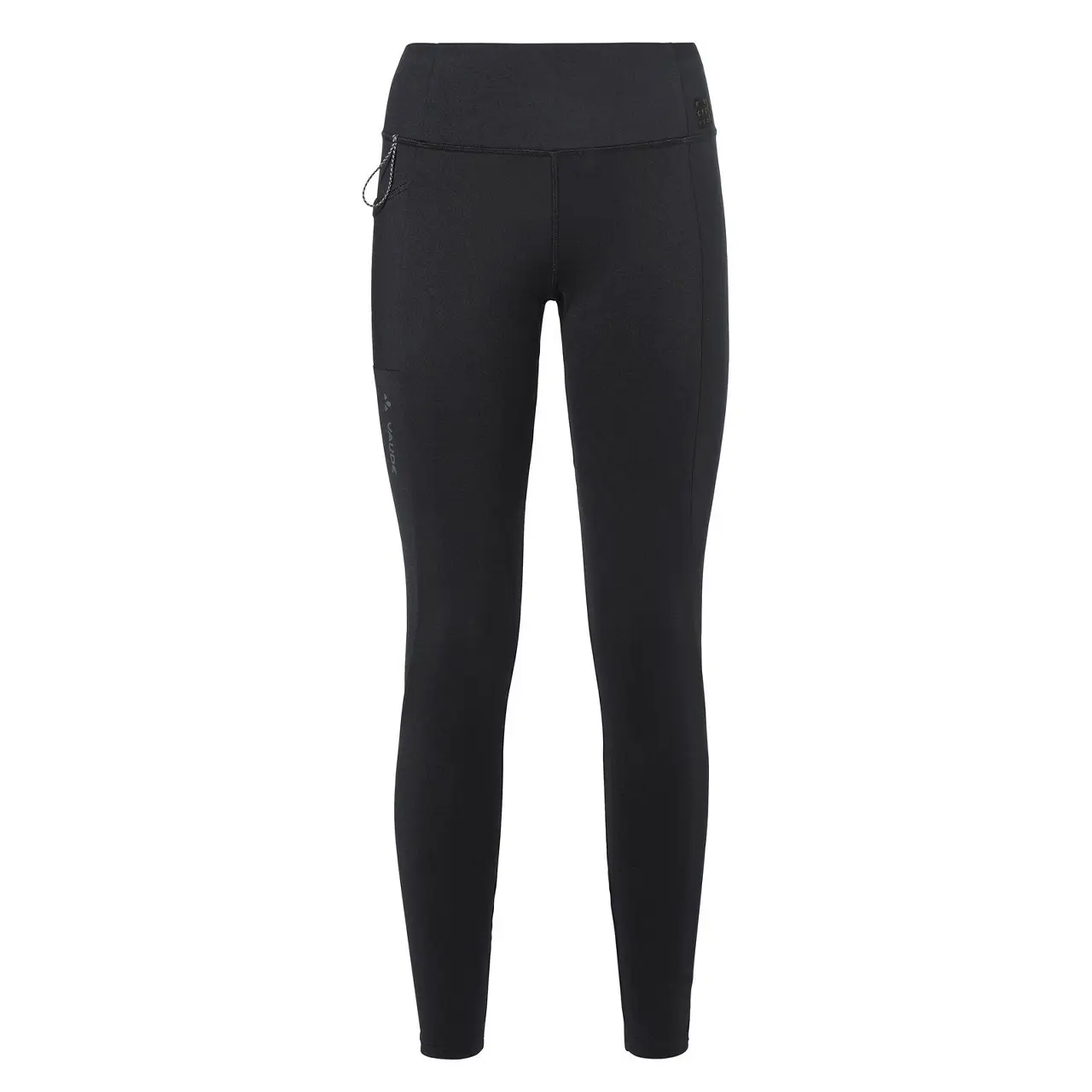 VAUDE Damen Winterleggings Neyland black – Vorderansicht