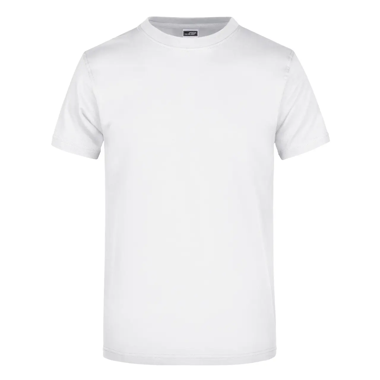 Daiber T-shirt JN002 mit rundhalsausschnitt  in der farbe weiß, frontansicht