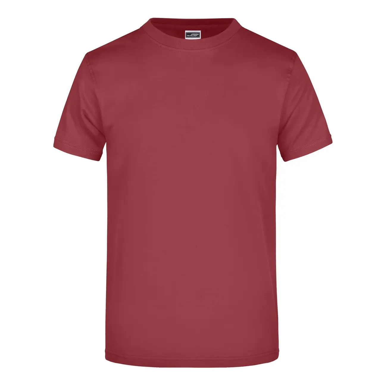 Daiber T-shirt JN002 mit rundhalsausschnitt  in der farbe weinrot, frontansicht