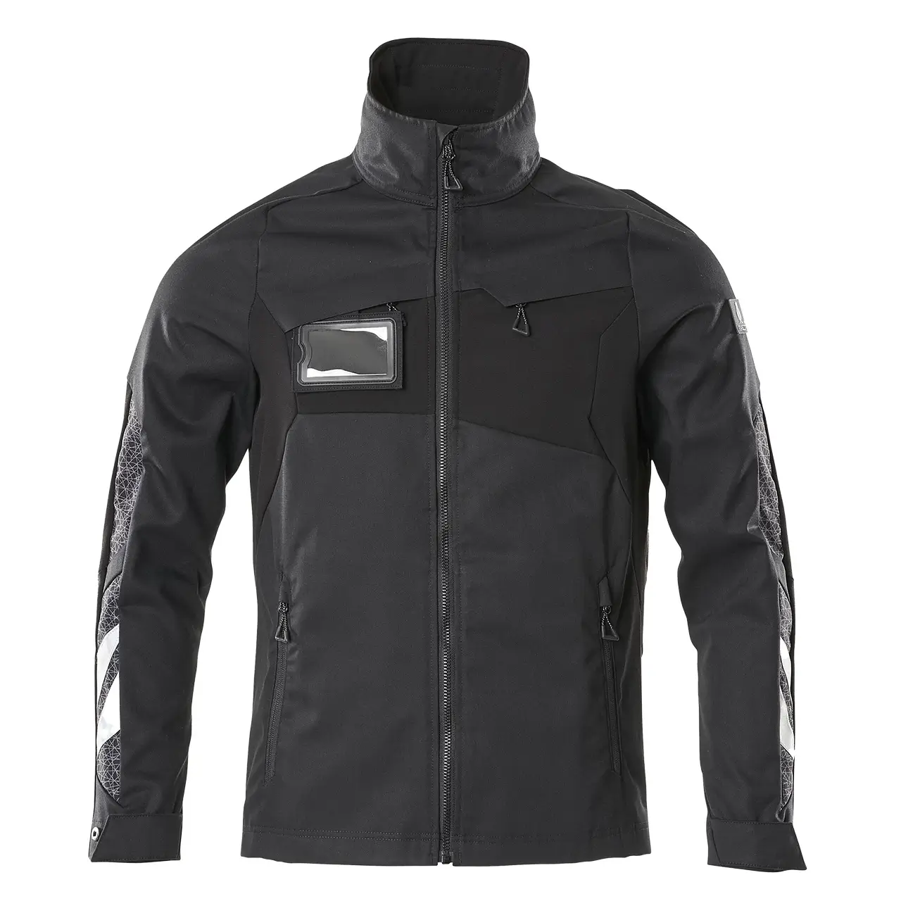 Workwear Jacke schwarz,mascot-accelerate, frontansicht,Artikelnummer 18509-442-09