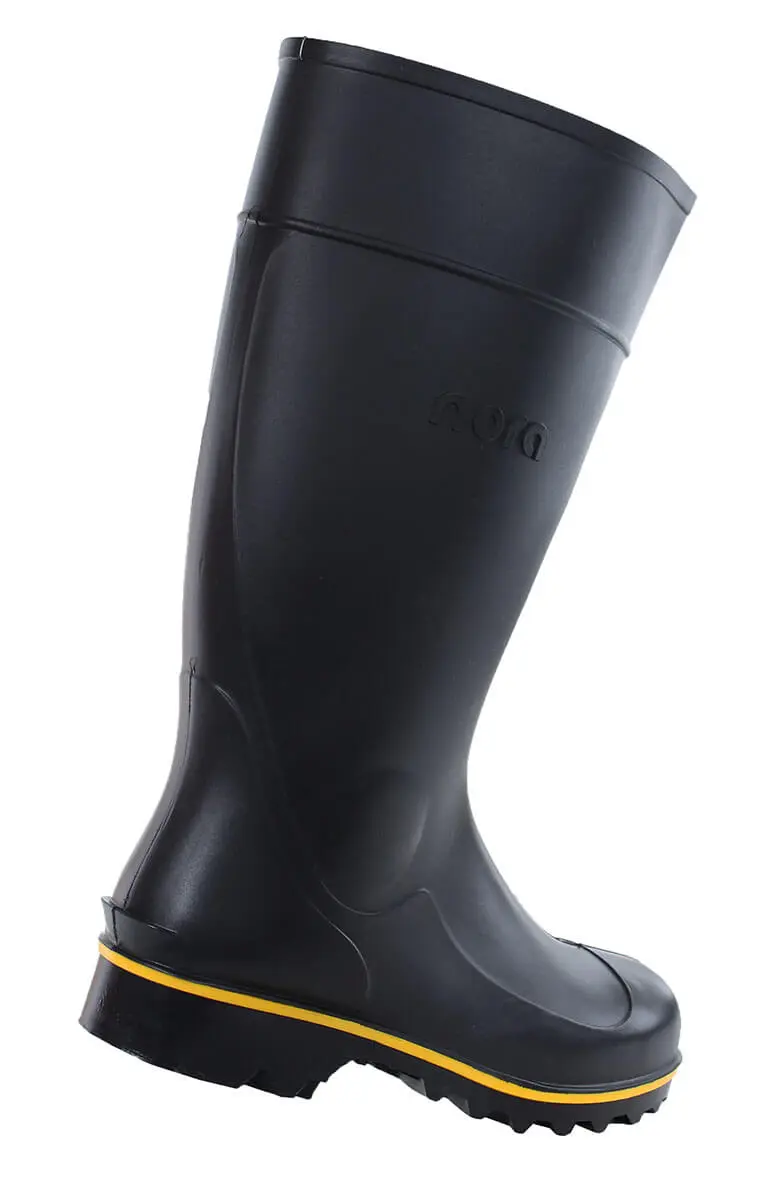 gummistiefel schwarz nora jan ansicht hinten