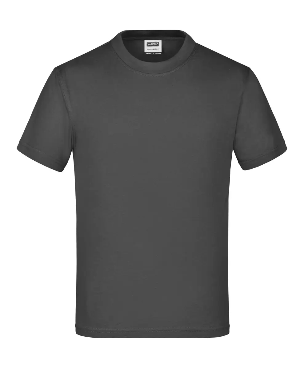 Kinder T-Shirt Junior Basic-T graphit ansicht vorne
