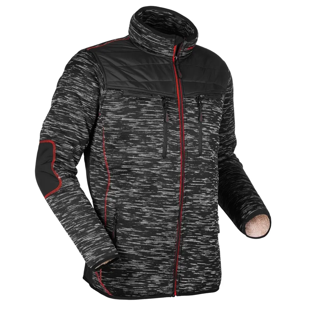 Winterjacke Protos Inuit Teddy schwarz-melange