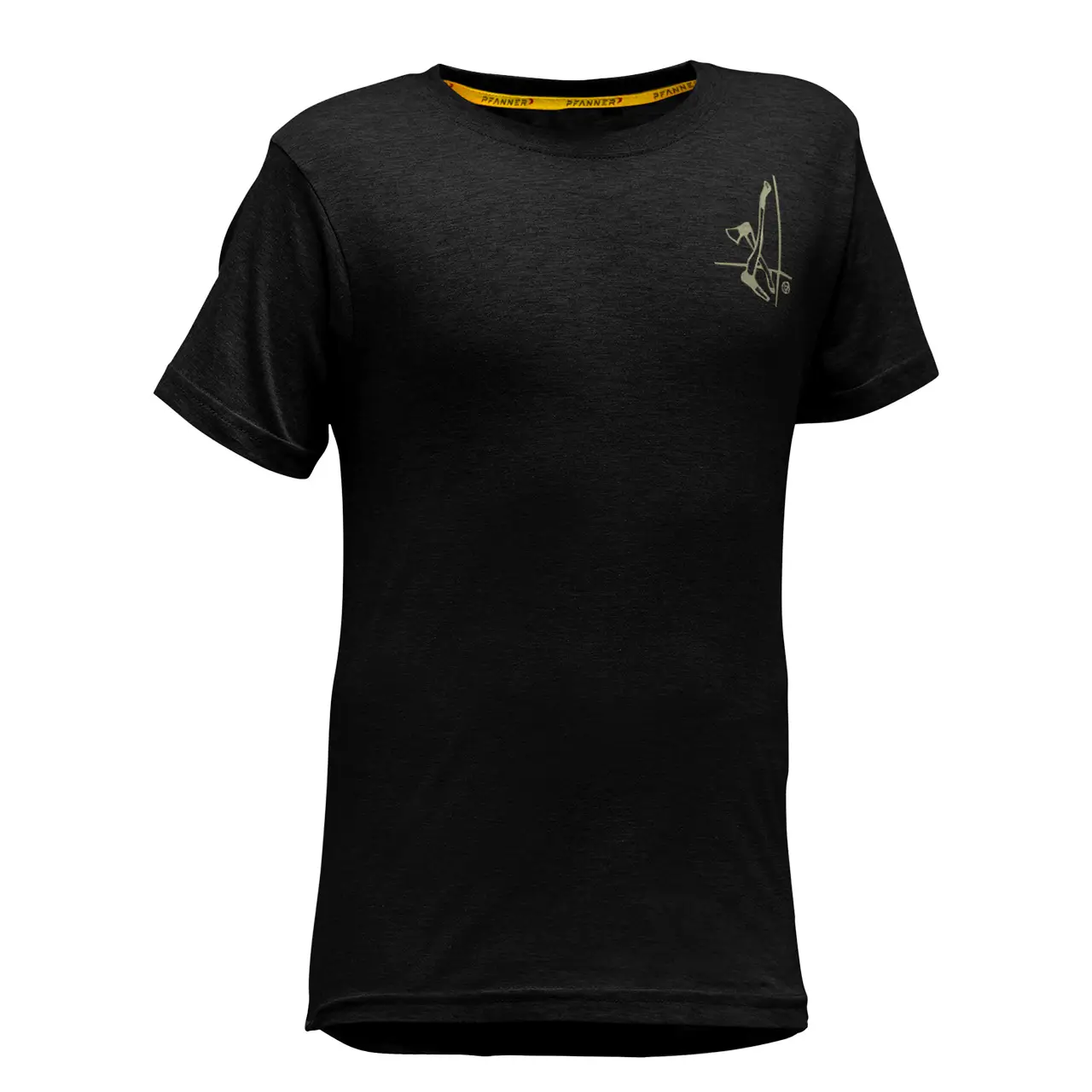 Holzer Kinder T-Shirt in schwarz – Frontansicht