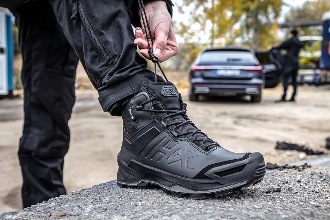 HAIX Black Eagle EVO Tactical GTX mid schwarz, halbhoch, dienstschuhe,security schuhe, wasserdicht und robust