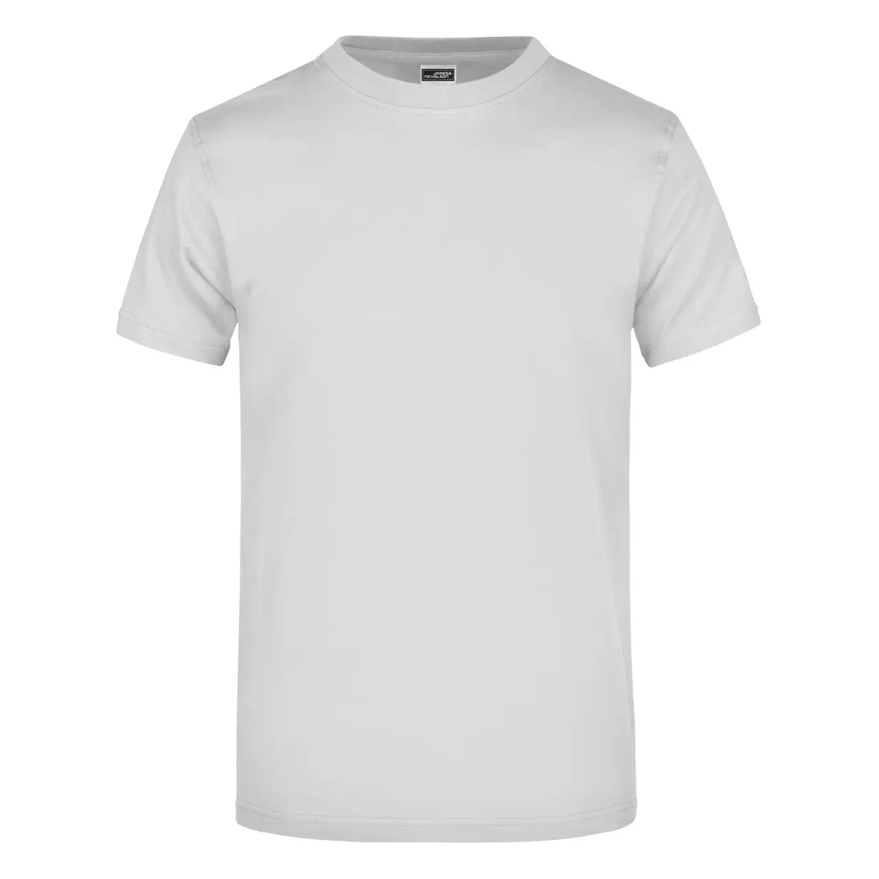 Daiber T-shirt JN002 mit rundhalsausschnitt  in der farbe hellgrau, frontansicht