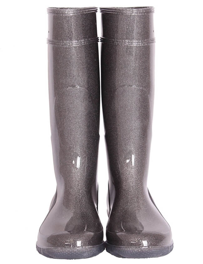 G&G Gummistiefel LINA dunkelgrau-glitzer