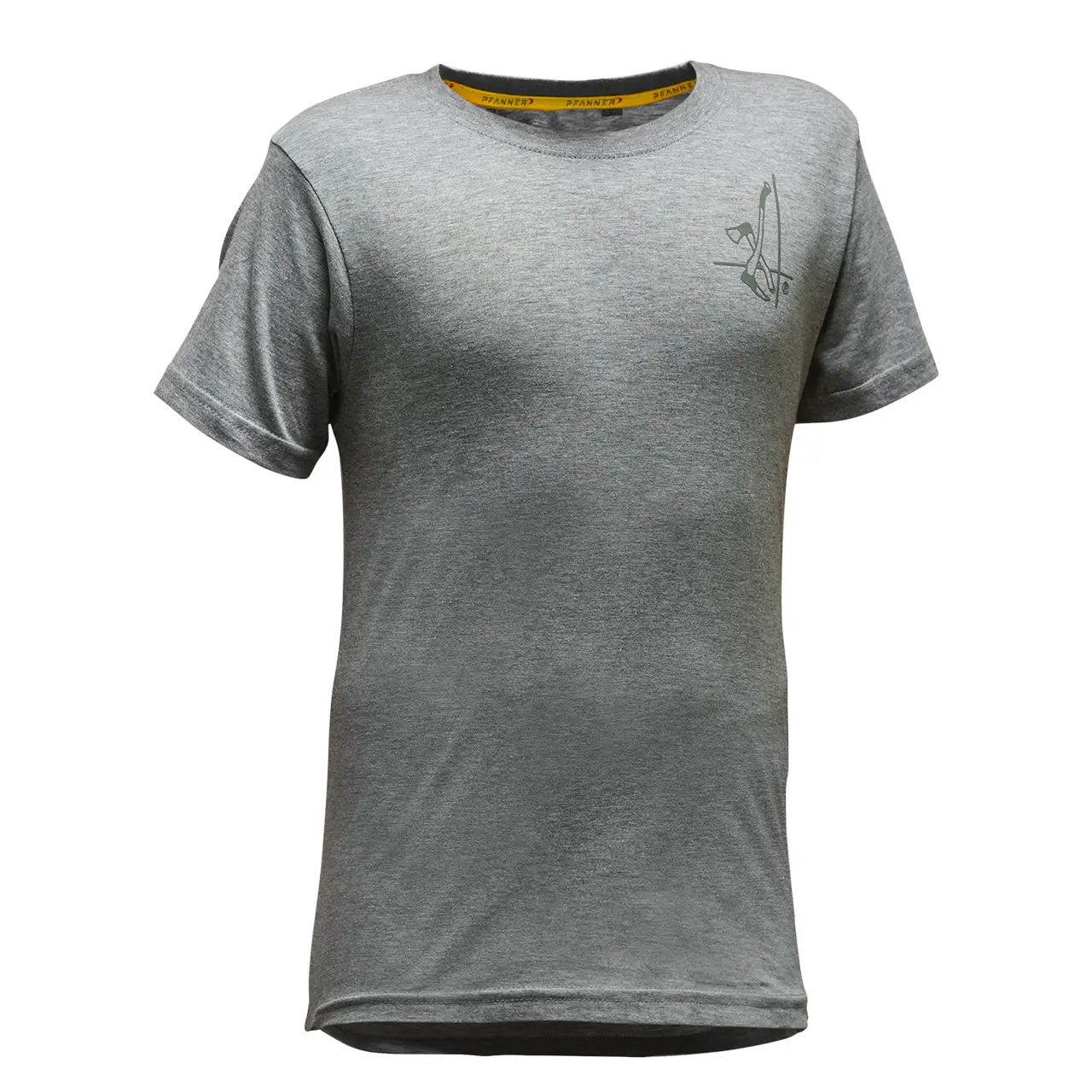 Holzer Kinder T-Shirt in Hellgrau – Frontansicht