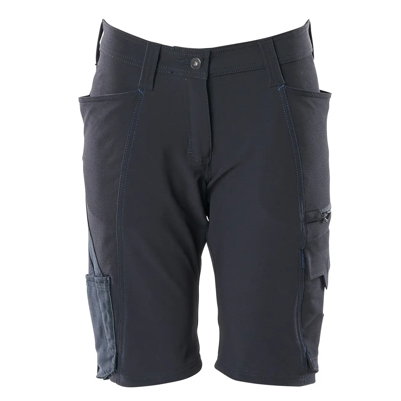Mascot Damen Shorts Diamond Fit, schwarzblau, Produktlinie Accelerate, Ansicht Hinten. leichtes, atmungsaktiv, Design mit tailliertem Schnitt.