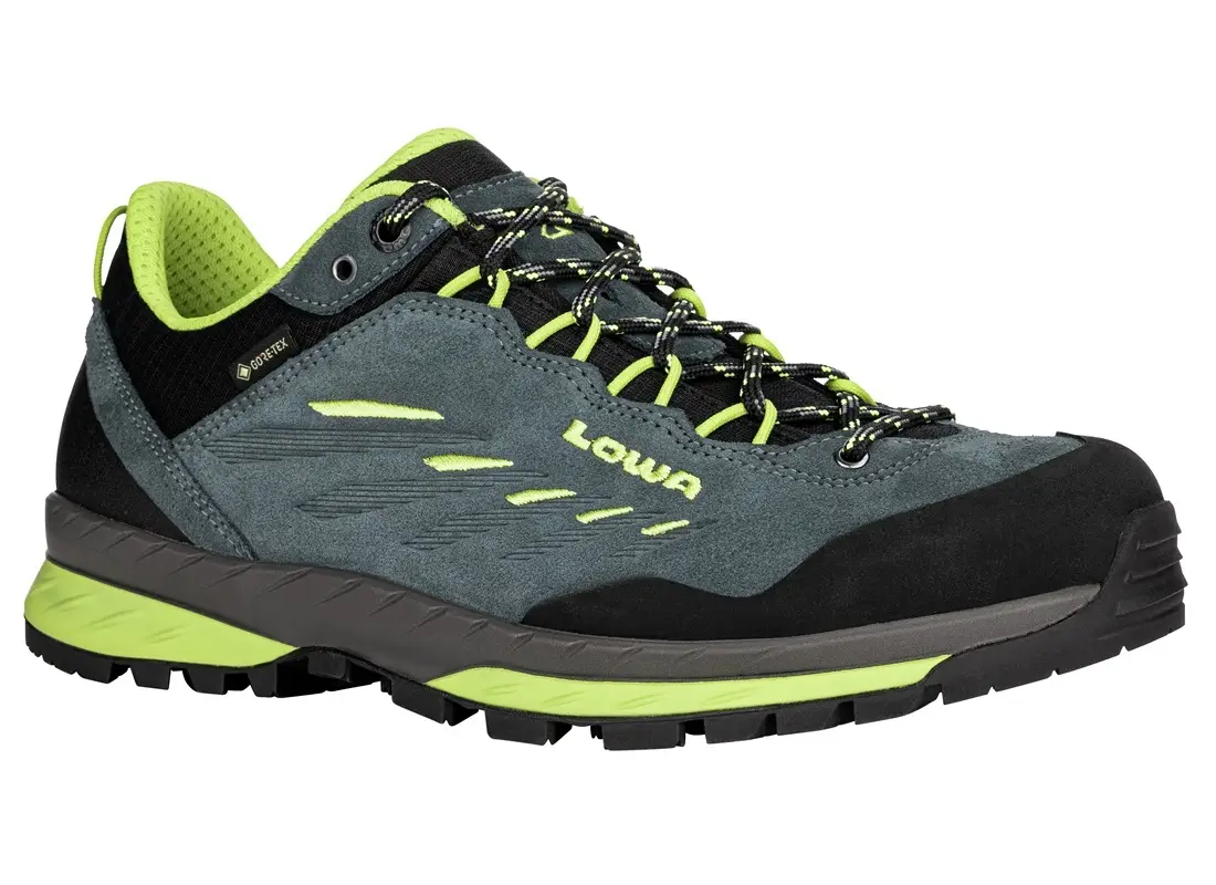 LOWA Halbschuhe Herren Delago GTX low petrol-limone LOWA Halbschuhe Herren Delago GTX low petrol-limone