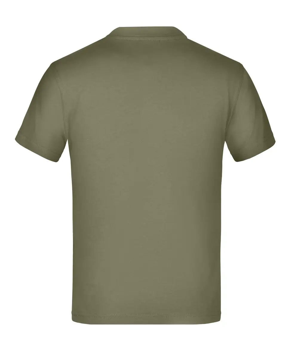Kinder T-Shirt Junior Basic-T olive ansicht hinten