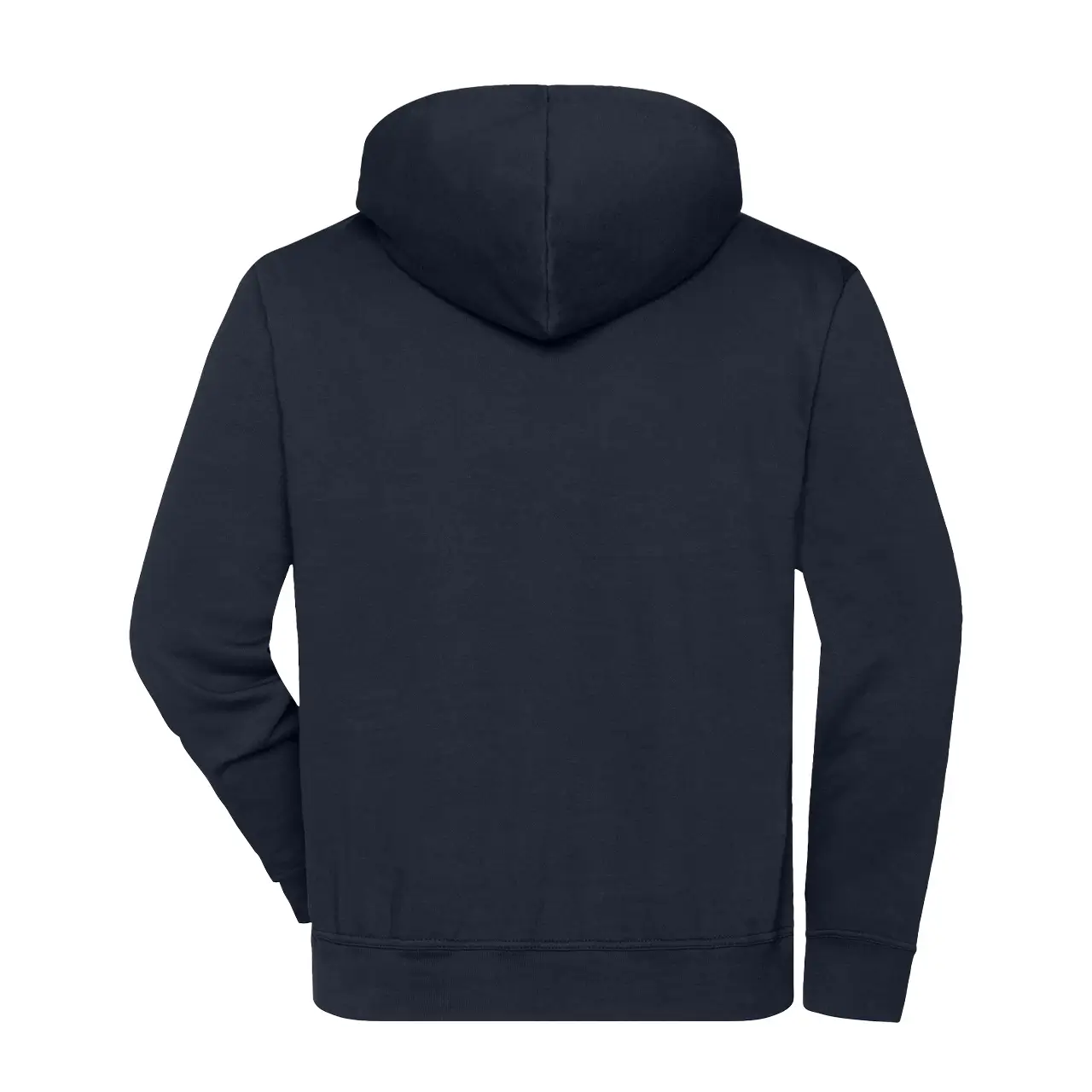 Daiber Kapuzen-Sweatshirt für Damen und Herren, JN939 Farbe navy, Produktbild Rücken Ansicht vor neutralem Hintergrund