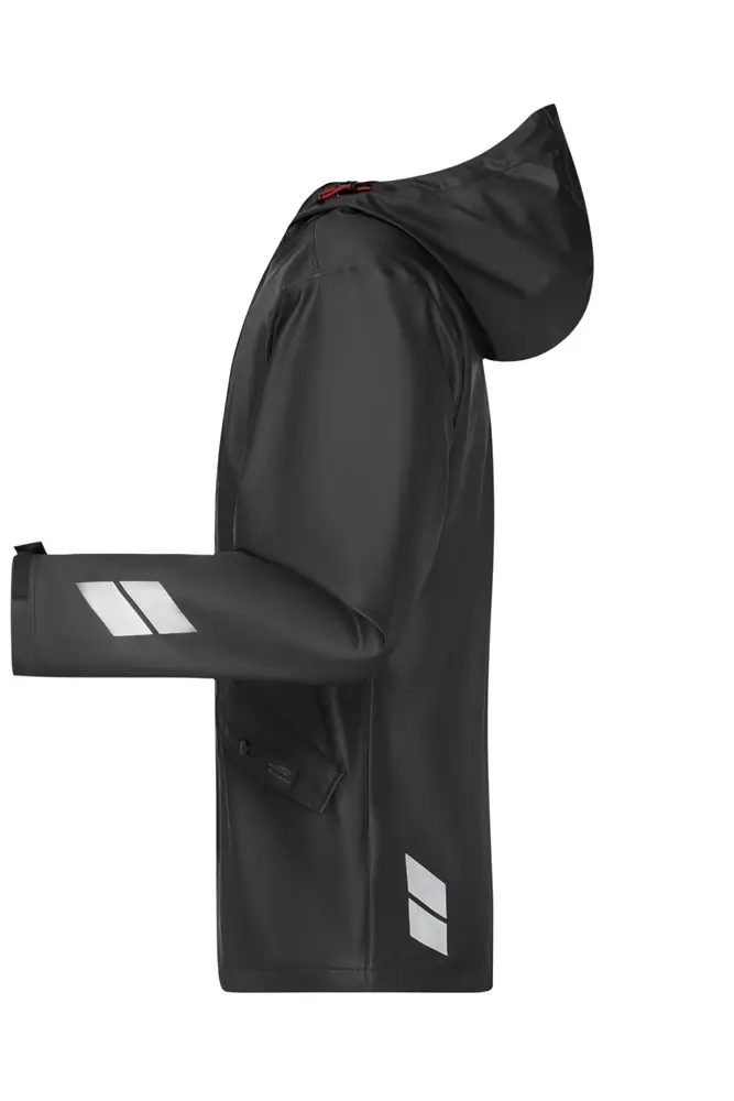 regenjacke schwarz ansicht links