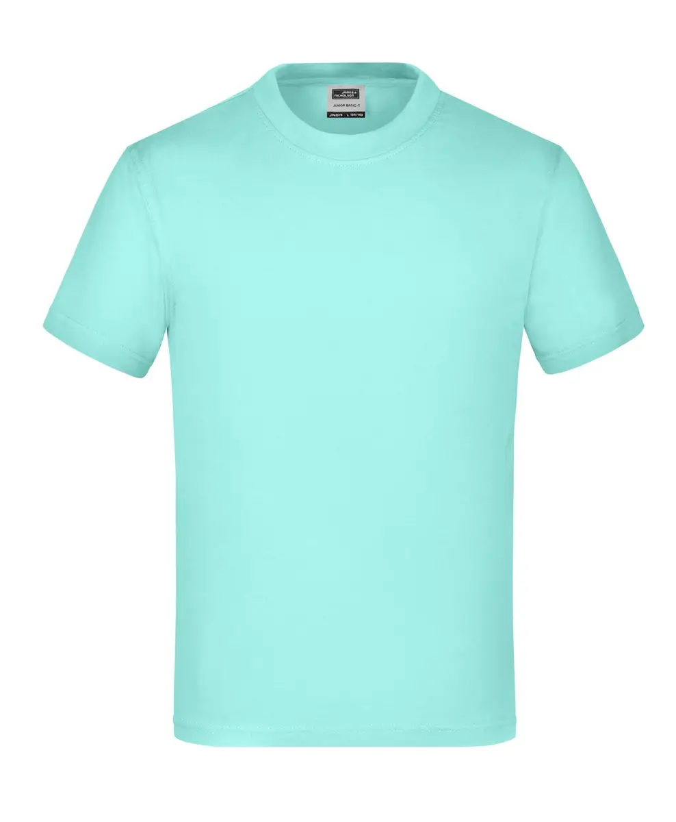 Kinder T-Shirt Junior Basic-T mint ansicht vorne