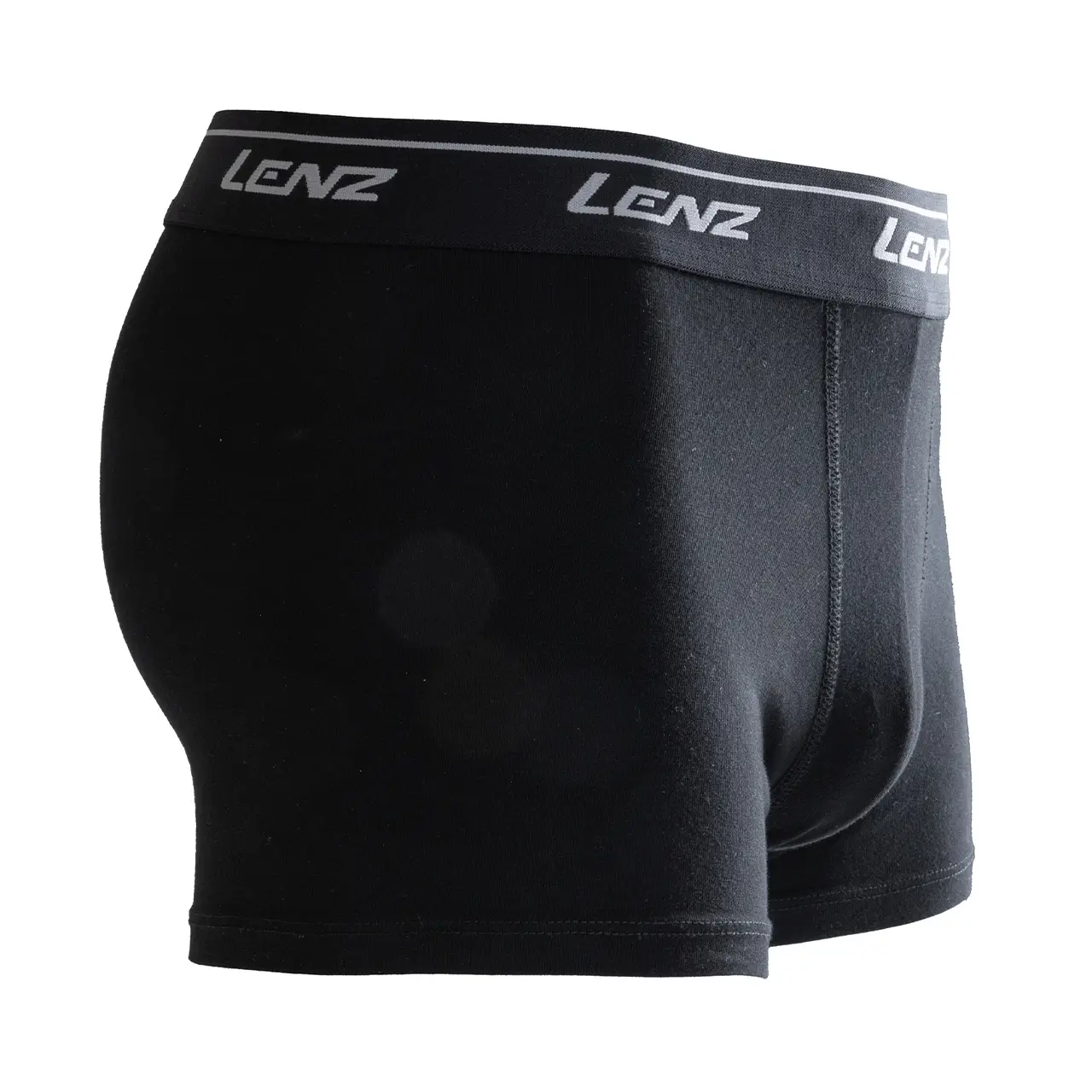 Lenz Men Boxershorts schwarz 2er-Pack seitliche Ansicht