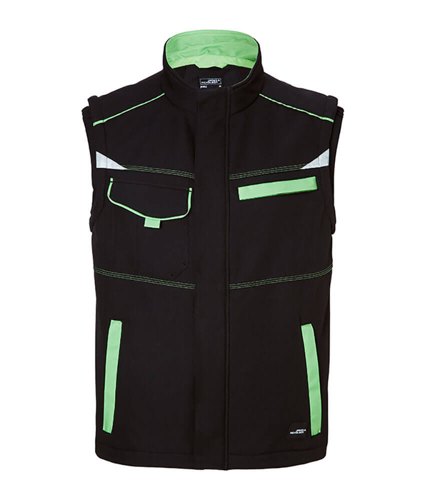 Weste Level2 JN852 schwarz-limegrünwarz/ grün