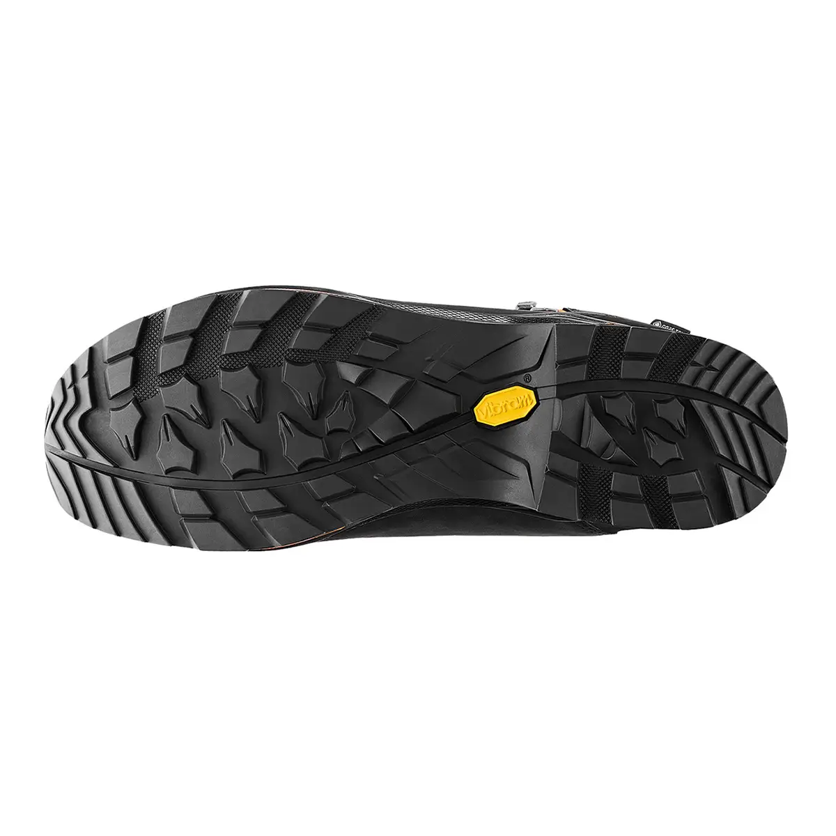 Lowa Trekkingschuhe Schuhe Herren, Camino EVO GTX, mit Vibram Sohle, Farbe schwarz-orange, Hablhoch, ansicht Laufsohle, Artikelnummer 2116290920