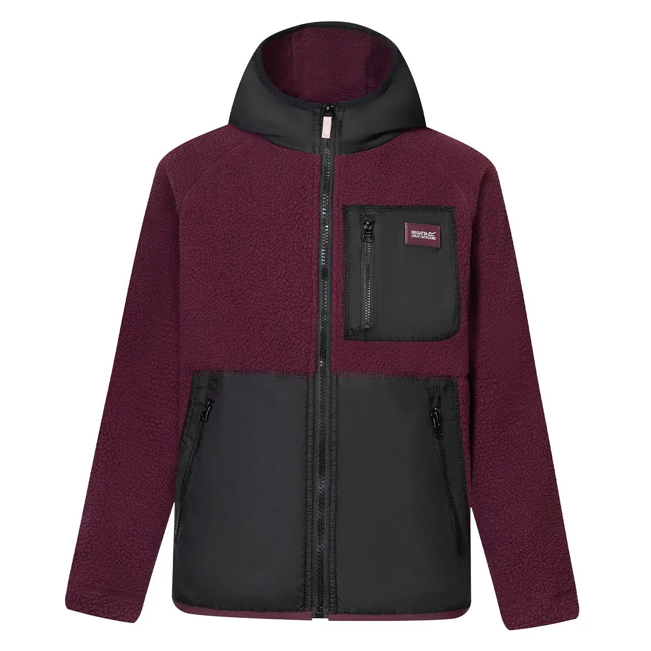 Regatta Kinderjacke Modell Munro in Lila – Vorderansicht