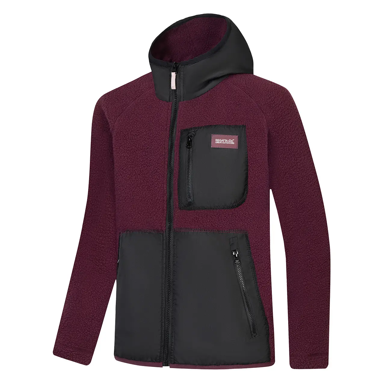 Regatta Kinderjacke Modell Munro in Lila – Seitenansicht