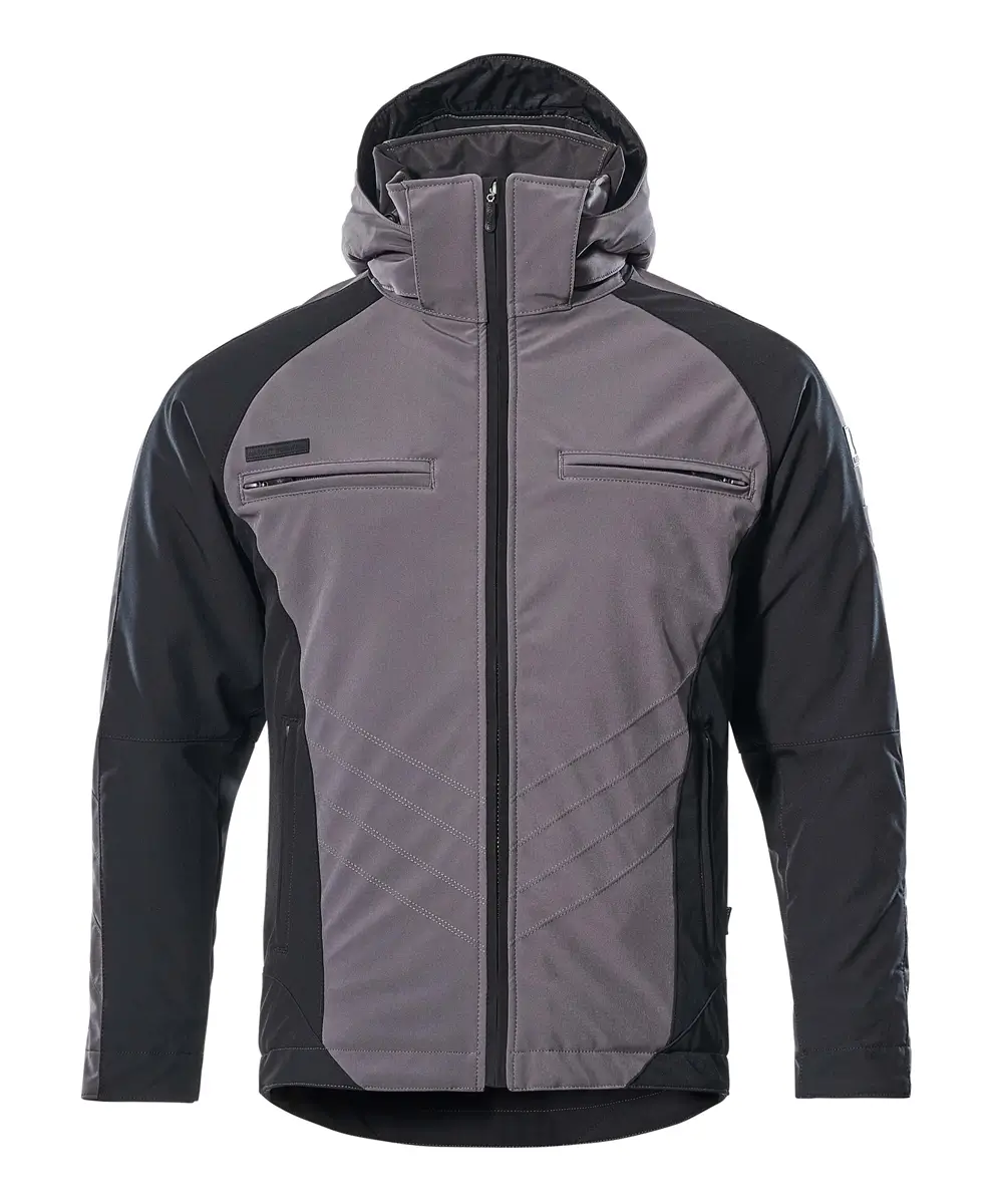 Winter Arbeitsjacke anthrazit-schwarz ansicht vorne