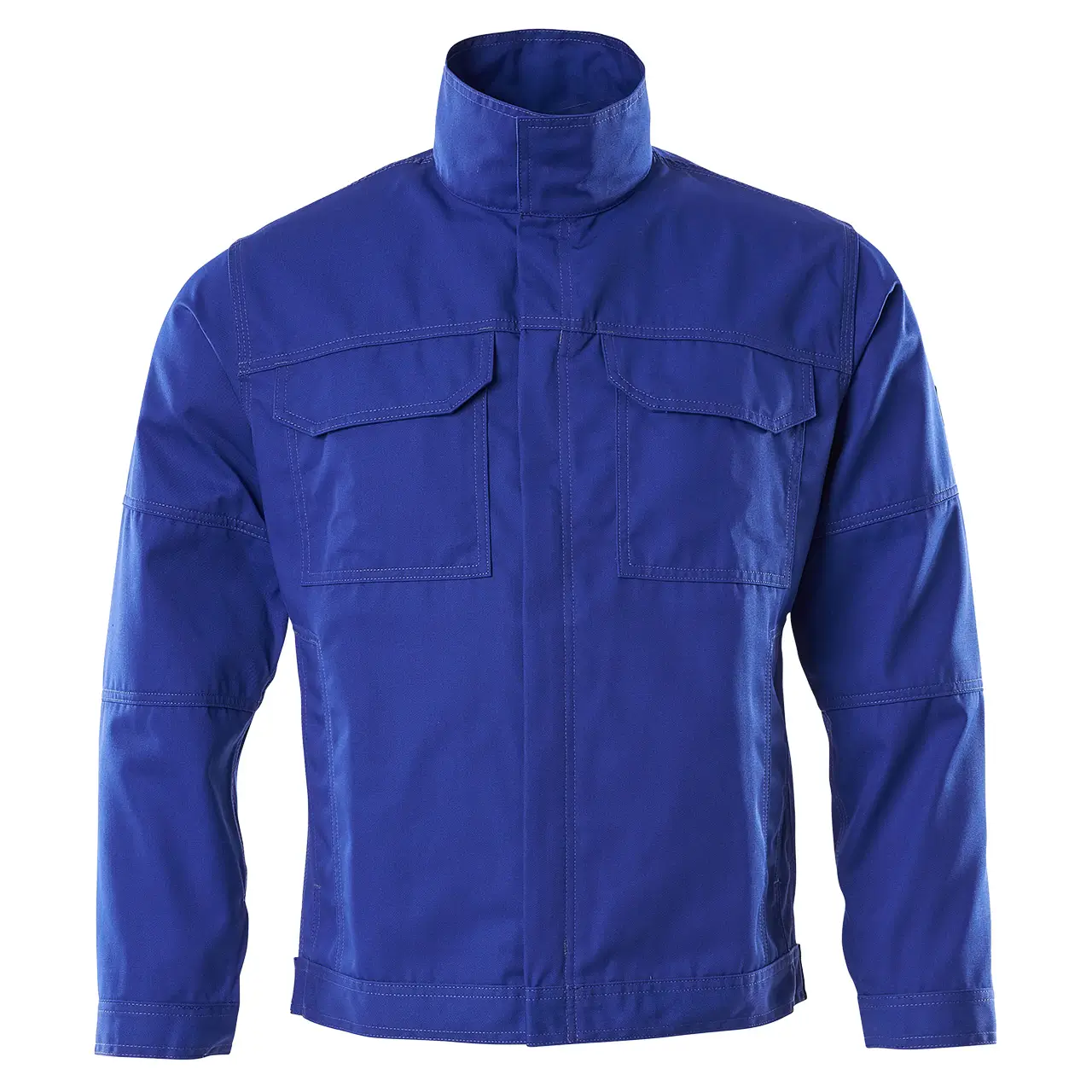 Arbeitsjacke kornblau mit Stehkragen, frontansicht,  Artikel Mascot Rockford, 105059-422-11