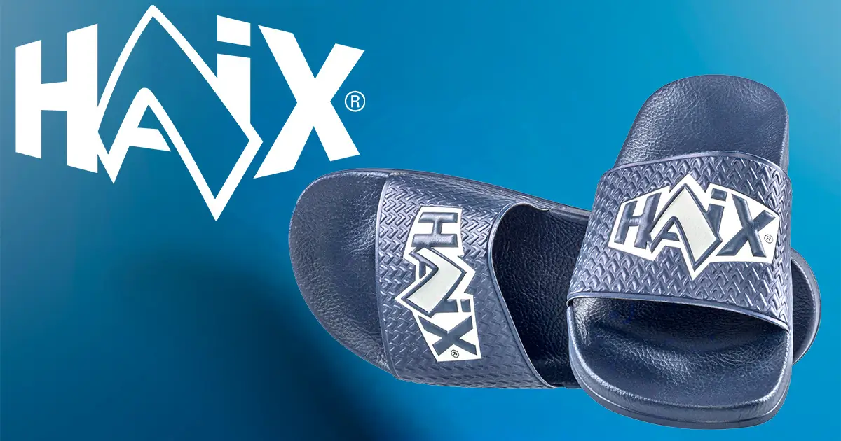 HAIXilette Sandale blau – Open-Graph-Bild mit HAIX-Logo