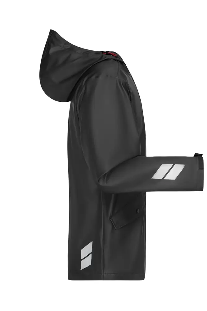 regenjacke schwarz ansicht rechts