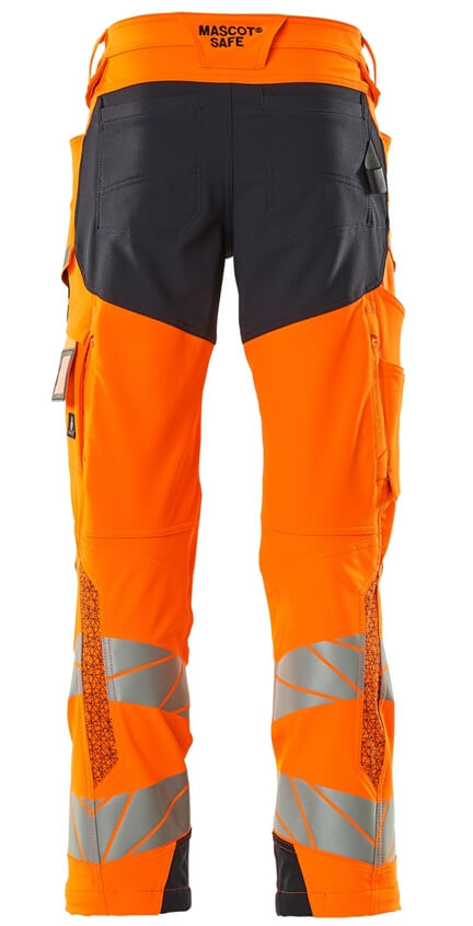 Warnschutzhose Herren Ultimate Stretch orange-dunkelblau