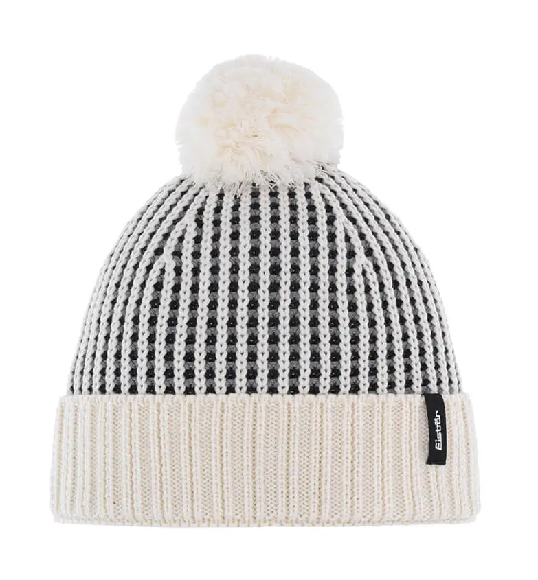 Eisbär Mütze mit Pompon Flow weiß