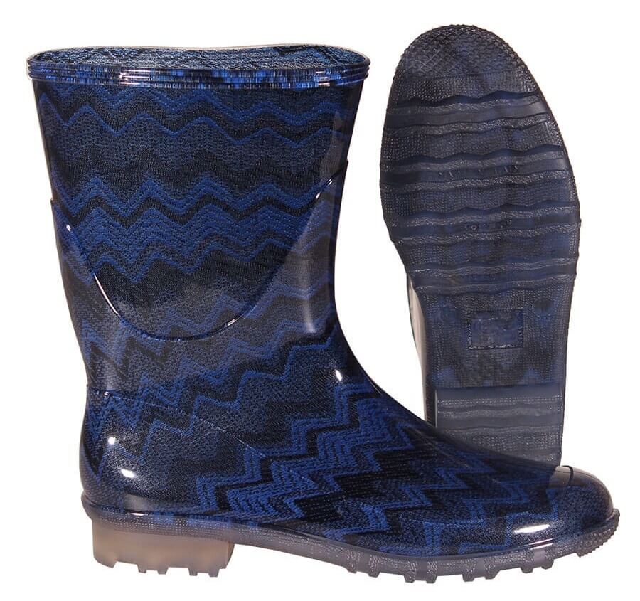 G&G Gummistiefel Lina Basso Tubolare blau gezackt