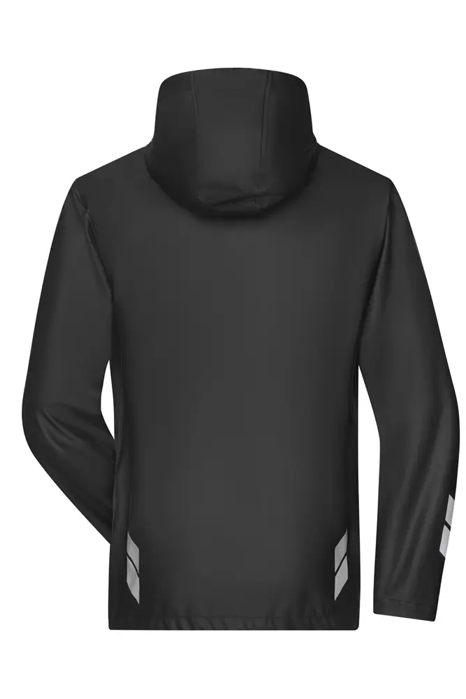 regenjacke schwarz ansicht hinten