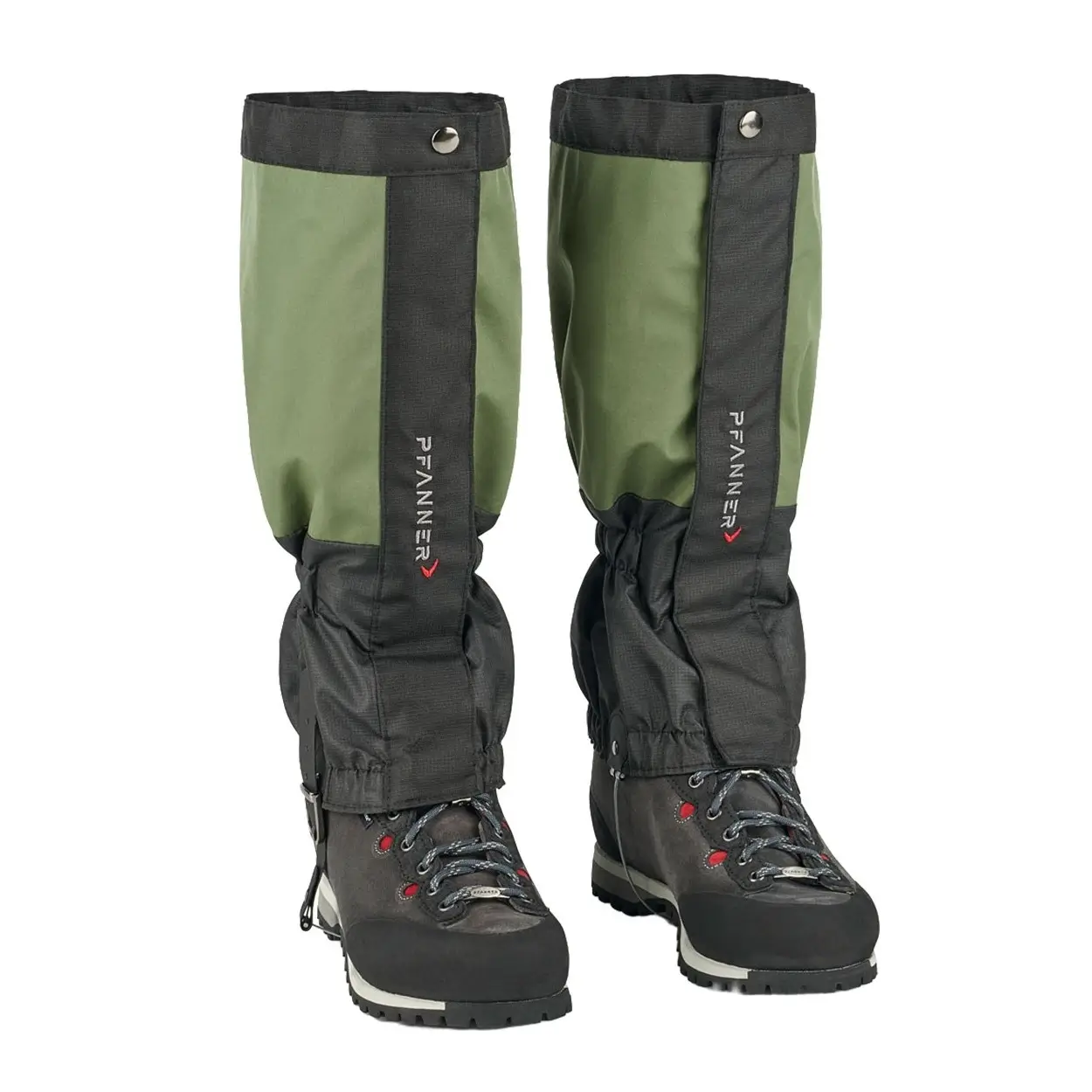 Gamaschen Pfanner Gladiator grün-schwarz ansicht vorne 100026-301