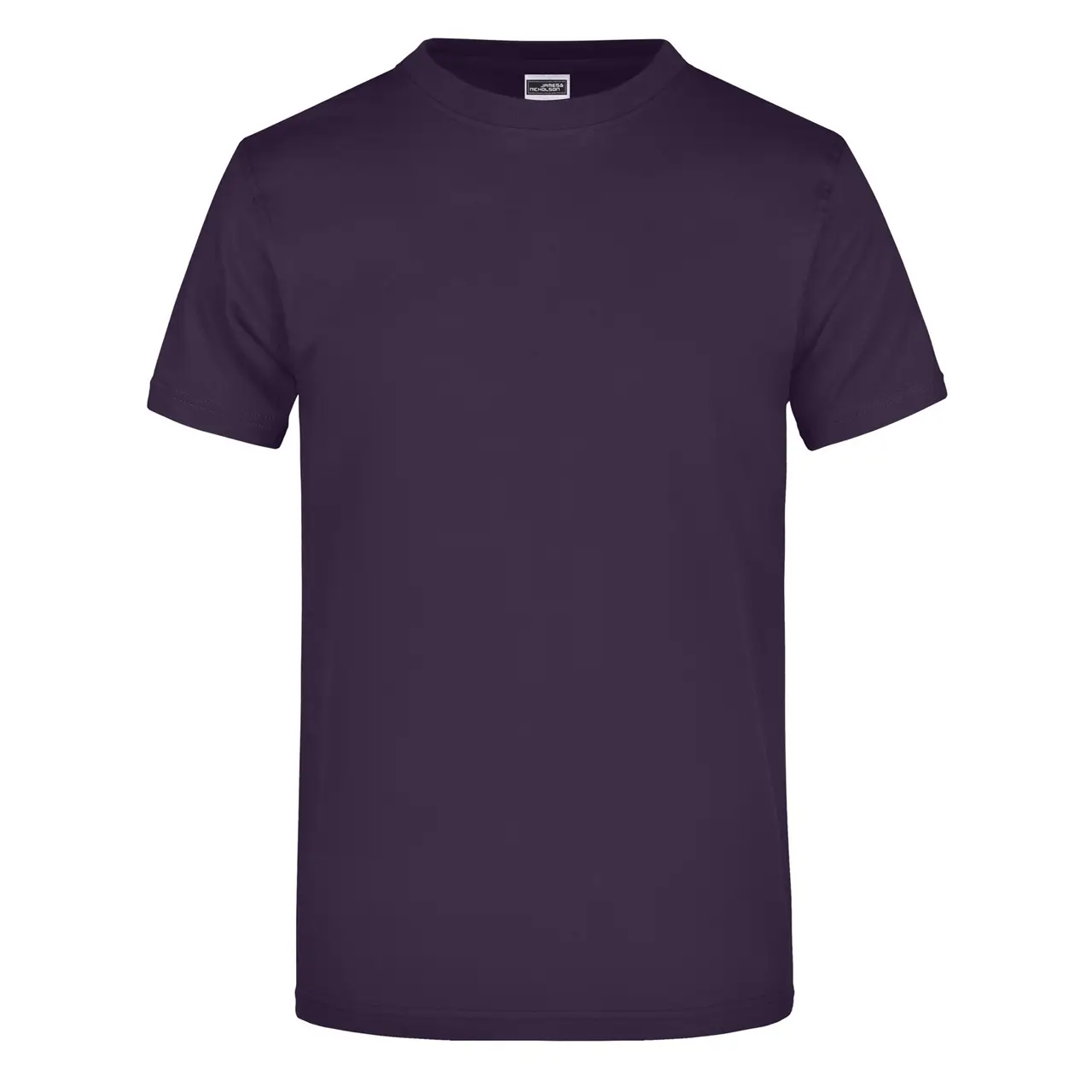 Daiber T-shirt JN002 mit rundhalsausschnitt  in der farbe aubergine, frontansicht
