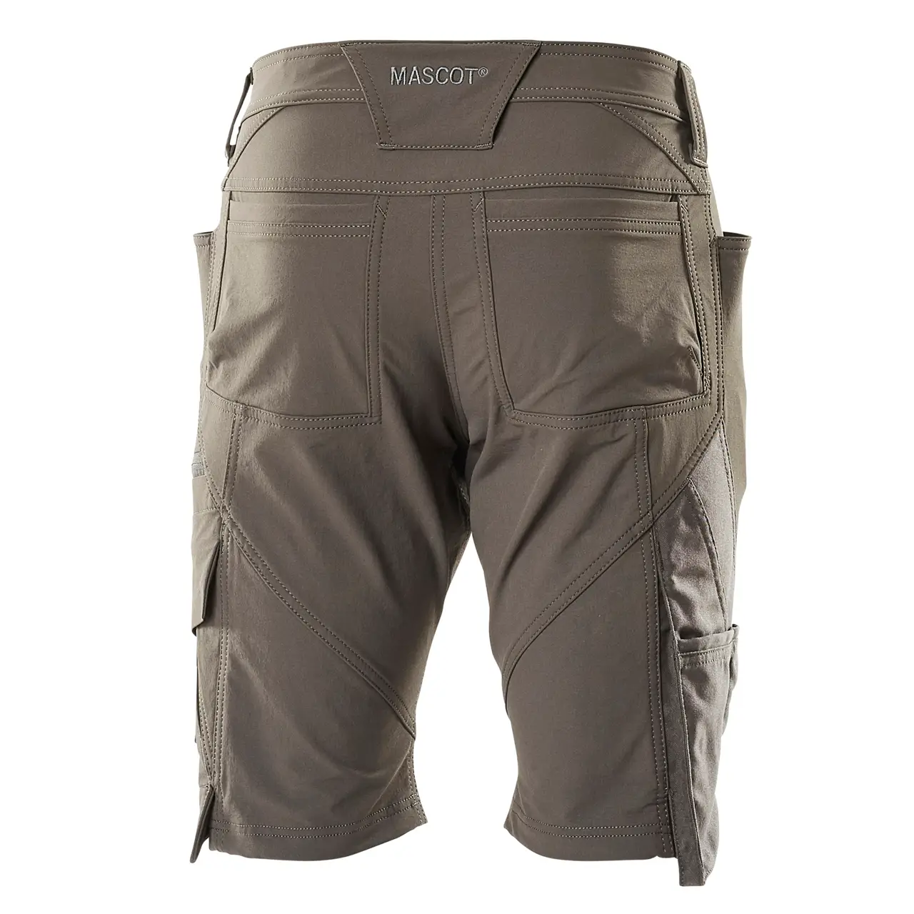 Mascot Damen Shorts Diamond Fit, anthrazitschwarz, Produktlinie Accelerate, Ansicht Hinten. leichtes, atmungsaktiv, Design mit tailliertem Schnitt.