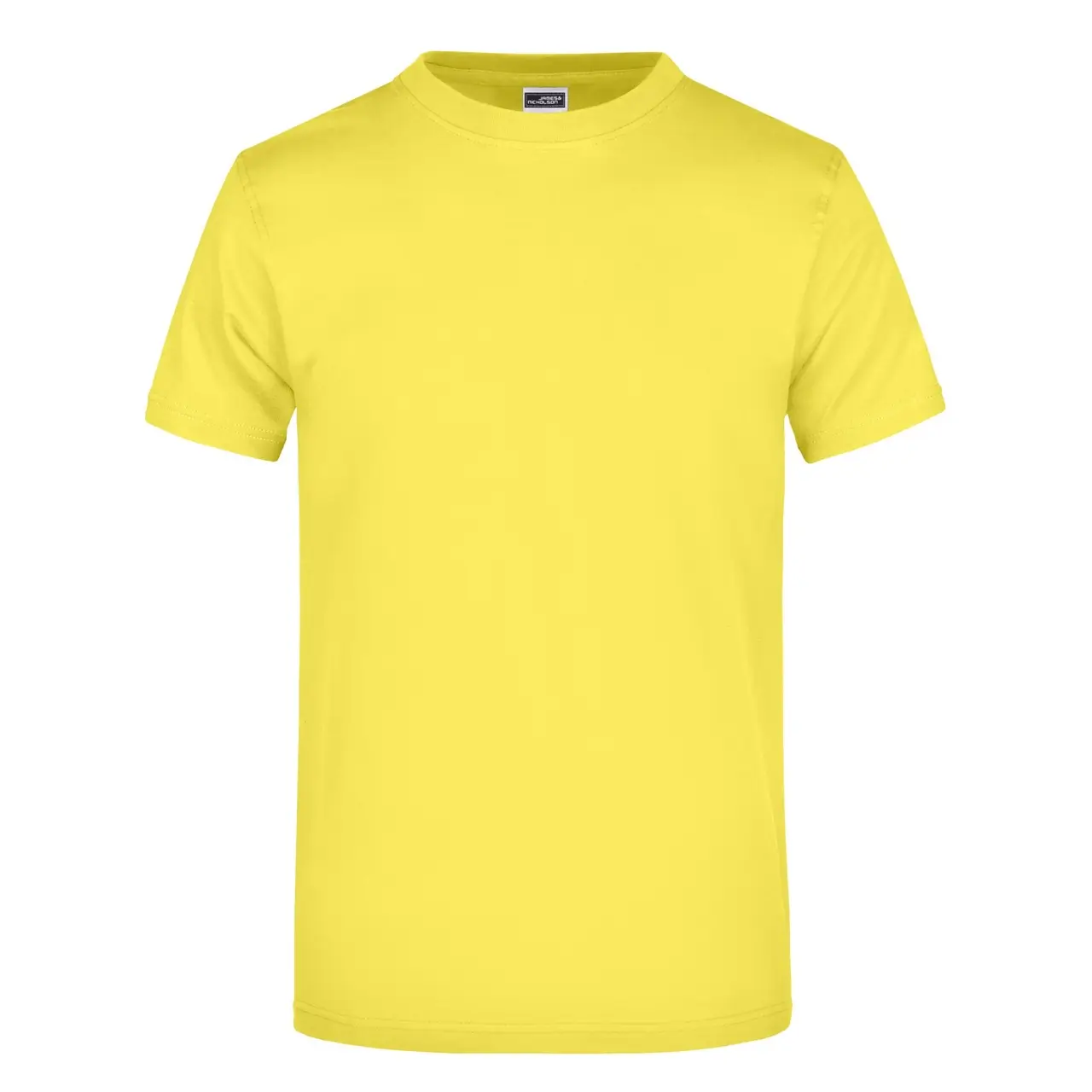 Daiber T-shirt JN002 mit rundhalsausschnitt  in der farbe gelb, frontansicht