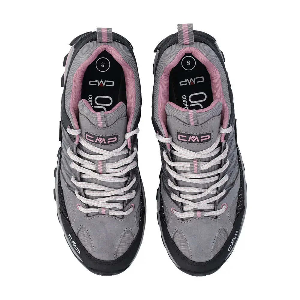 Wanderschuhe Damen CMP Rrigel low grau-schwarz-rosa ansicht oben