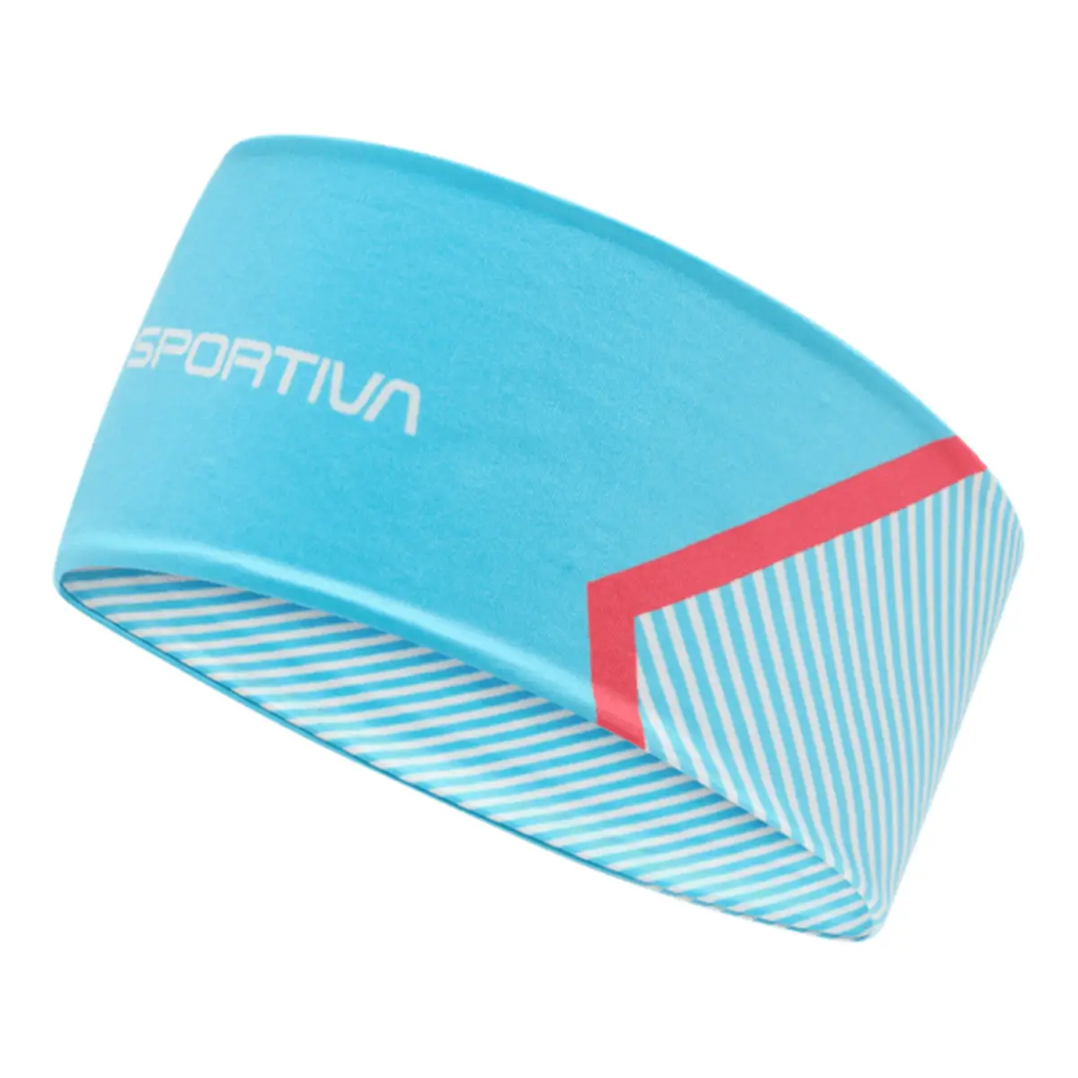 La Sportiva schnelltrocknendes Stirnband, Farbe malibu-blau hibiscus