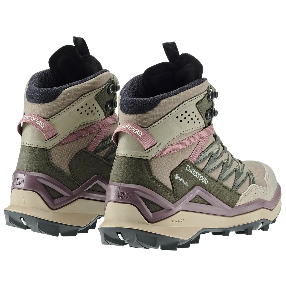 Lowa Damenschuh Maddox Pro GTX Mid Ws desert-altrosa  seitlich hinten 3216204940