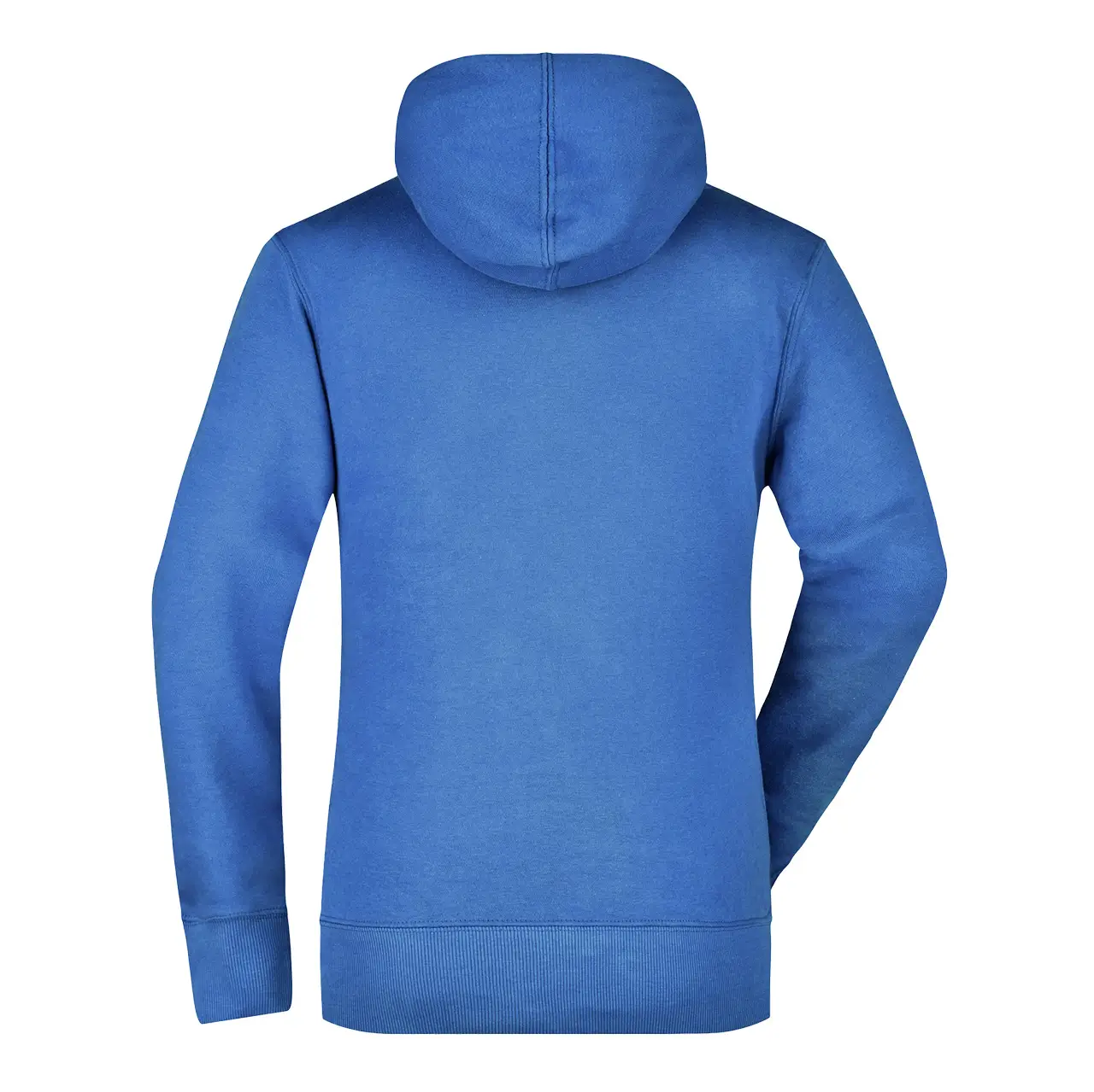 Damen Kapuzensweatshirt Daiber Slim Fit Rückansicht, Kapuze, elastische Bündchen, Farbe royalblau