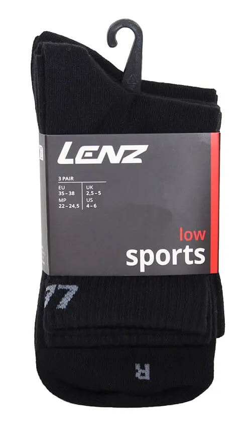 lenz socken 3er Pack schwarz