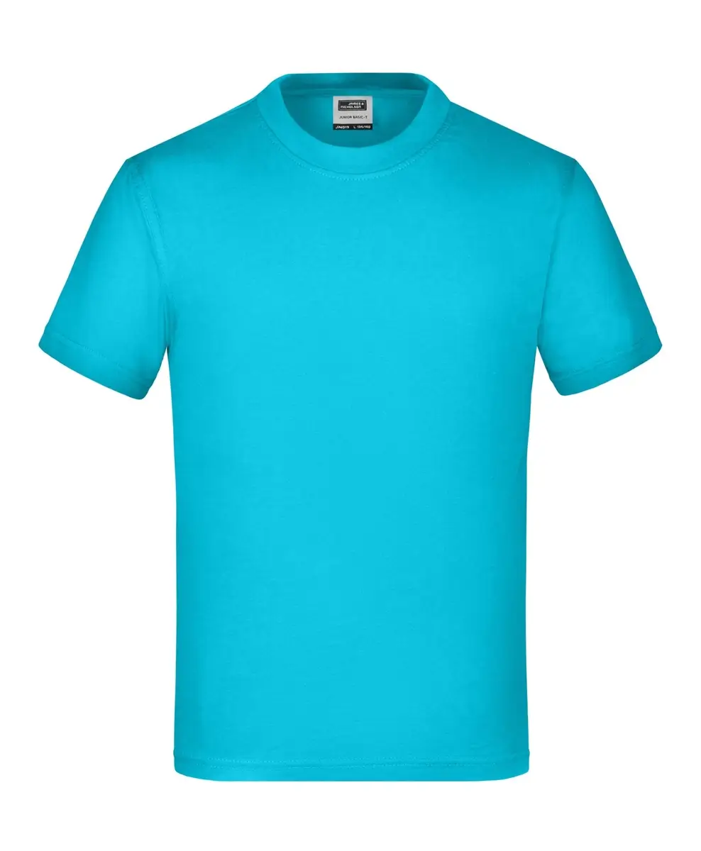 Kinder T-Shirt Junior Basic-T türkies ansicht vorne
