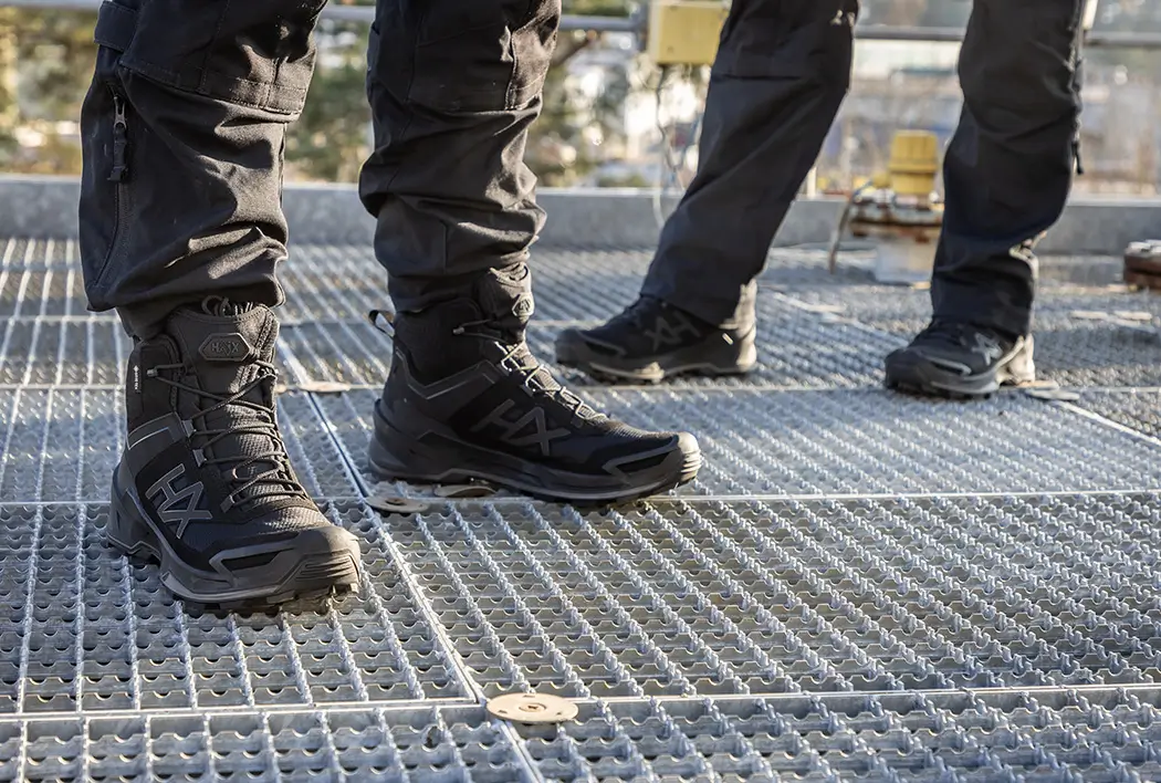 HAIX Black Eagle EVO Athletic GTX mid schwarz, knöchelhoch, dienstschuhe, security schuhe, wasserdicht und robust
