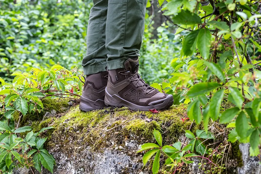 HAIX Black Eagle EVO Athletic V GTX mid/braun Einsatzschuh mit GORE-TEX für Polizei und Sicherheitsdienst