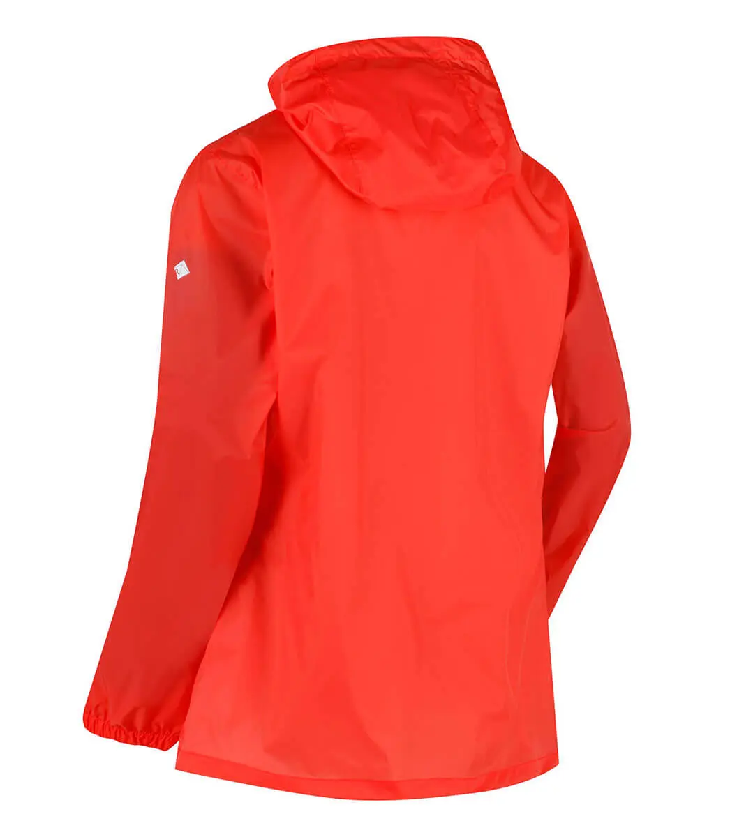 Regatta Damen Regenjacke Pack it neon peach